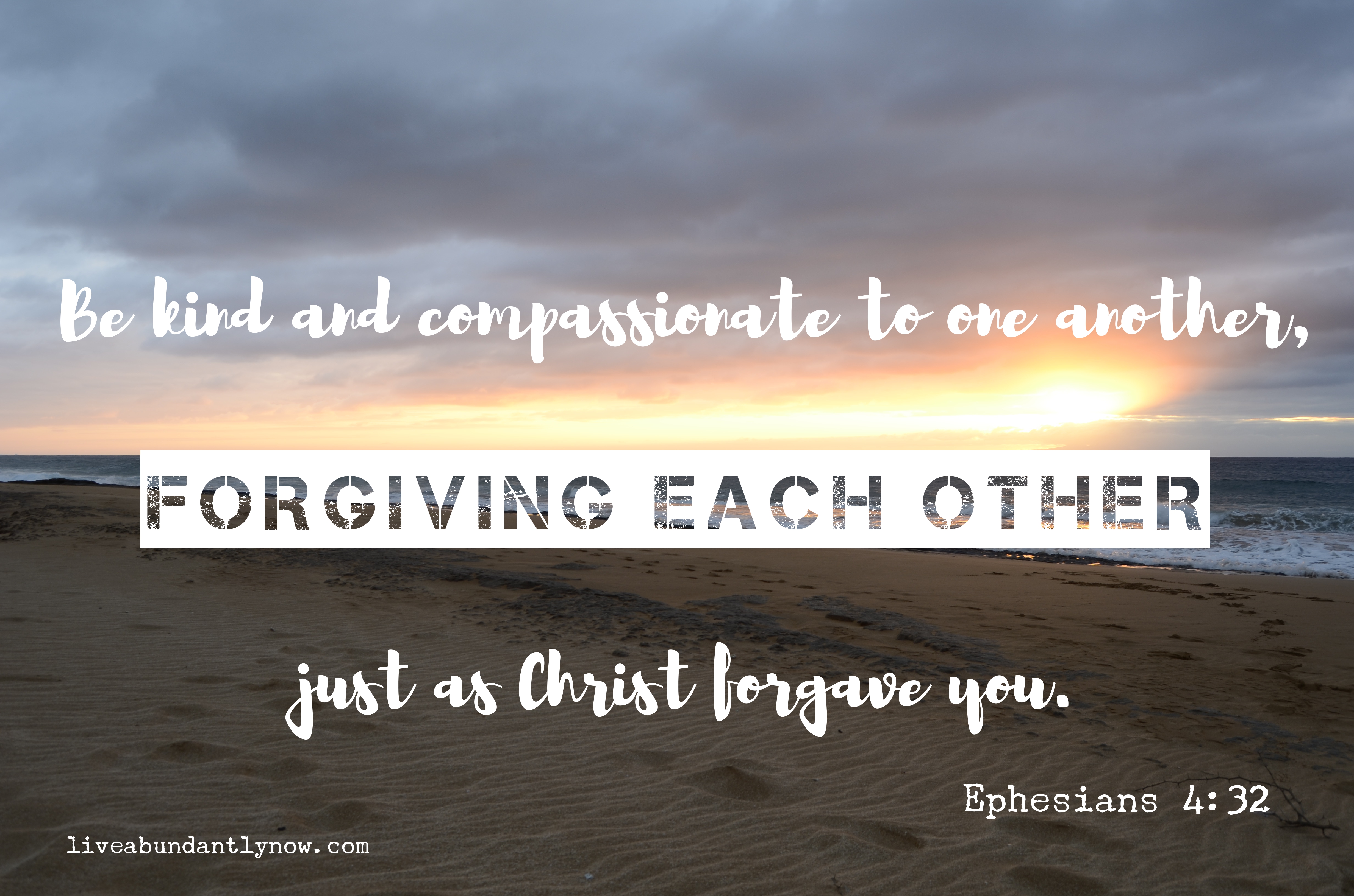 Forgive Each Other
